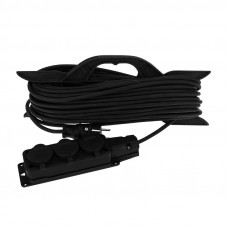 Удлинитель-шнур на рамке КГ 3х1,5, 30м, 3 гнезда, морозостойкий, с/з, 16А, 3500Вт, IP44 (Сделано в России) REXANT