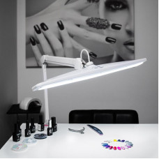 Лампа настольная бестеневая, струбцина, ECO light, 84 SMD LED, сенсорный диммер, белая REXANT