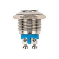 Кнопка антивандальная Ø16 Б/Фикс (2с винт) OFF-(ON) выпуклая (A16-A3) REXAN