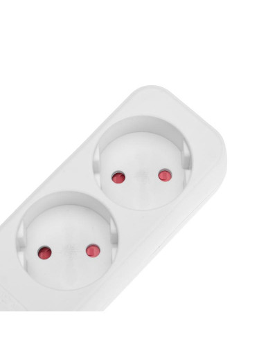 Удлинитель STANDARD 3 гнезда, 5м, 2х1,0мм², б/з, белый REXANT