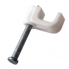 Крепеж кабеля плоский 4х2 мм, белый (50 шт/уп) REXANT