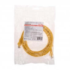 Патч-корд U/UTP, CAT 6, RJ45-RJ45, 26AWG, LSZH, желтый, 5м REXANT