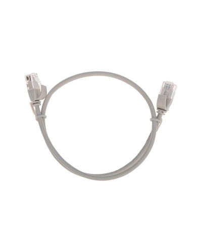 Патч-корд U/UTP, CAT 6A (10G), RJ45-RJ45, 28AWG, LSZH, серый, 0,5м REXANT