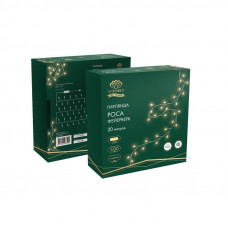 Гирлянда светодиодная Роса Фейерверк с контроллером 20м, 500LED, ТЕПЛЫЙ БЕЛЫЙ, IP20, на катушке NEON-NIGHT