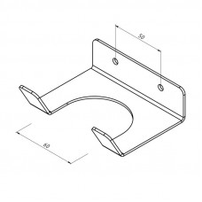 Держатель-органайзер для хранения садового инвентаря, настенный, черный REXANT