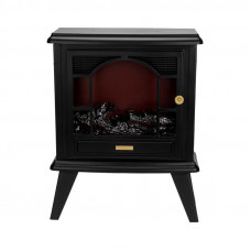 Светодиодный камин Гранд Шале с эффектом живого огня 45х18х56см, работает от батареек 3хС (в комплект не входят) или от USB (в комплекте), черный