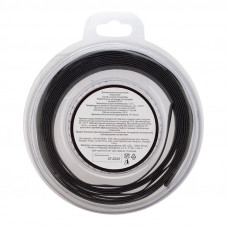 Трубка термоусаживаемая ТУТ нг 8,0/4,0мм, черная, ролик 2,44м REXANT