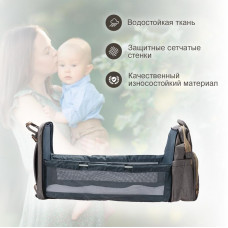 Рюкзак для мамы и малыша, серый HALSA