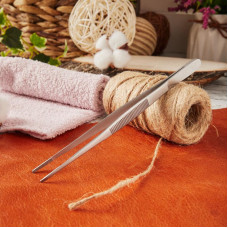 Пинцет прямой, рифленый 155мм ПРОФИ