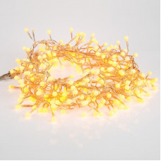 Гирлянда Мишура LED 3 м прозрачный ПВХ, 288 диодов, цвет ТЕПЛЫЙ БЕЛЫЙ