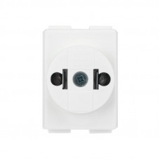 Адаптер сетевой (переходник) с Евро А/F на тонкую вилку С1 «Козья ножка» 10А б/з REXANT