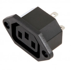 Сетевое гнездо на корпус (1 шт. ) (пакет БОПП) REXANT