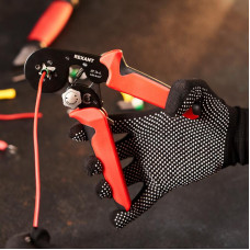 Кримпер HT-16-4 для обжима штыревых наконечников 0,08-16,0мм², с регулятором прижимного усилия REXANT