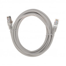 Патч-корд S/FTP, CAT 6A (10G), RJ45-RJ45, 28AWG, LSZH, серый, 3м REXANT