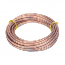 Кабель акустический 2х0,75мм², прозрачный BLUELINE, мини-бухта 5м REXANT