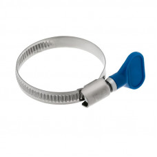 Хомут червячный 32-50/9-0,7мм, с ключом, нержавеющая сталь W2, (50 шт/уп) REXANT