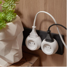 Набор тройников электрических Шар 6А б/з, белый (2 шт./уп.) REXANT