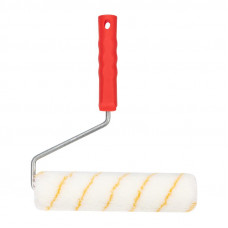 Валик полиамид белый с желтой полосой, ворс 11 мм, ширина ролика 240 мм, Ø 42 мм, бюгель 6 мм REXANT