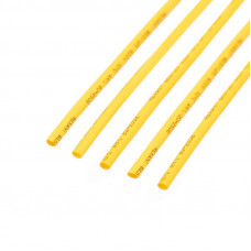 Трубка термоусаживаемая ТУТ нг 2,5/1,25мм, желтая, упаковка 50 шт. по 1м REXANT