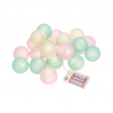 Тайские фонарики Перламутр 3.5 м, 20 LED, прозрачный ПВХ, цвет свечения теплый белый NEON-NIGHT