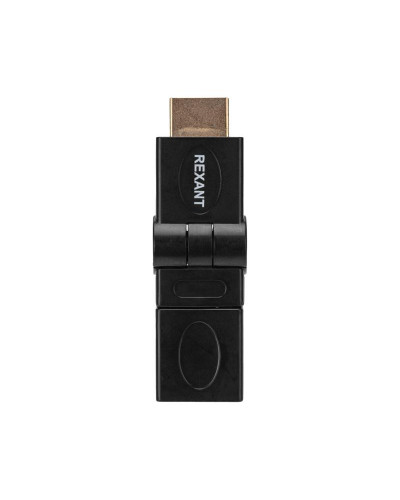 Переходник штекер HDMI - гнездо HDMI, поворотный REXANT