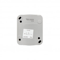 Выключатель одноклавишный Mini OG IP54 о/у, серый KRANZ