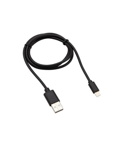 Кабель USB-A – Lightning для Apple, 2,1А, 1м, ПВХ, черный REXANT