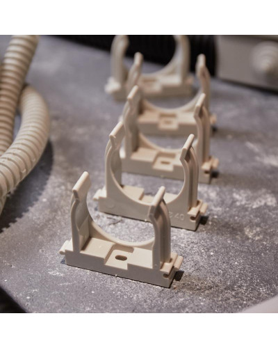 Крепеж-клипса для монтажного пистолета Ø 40 мм, серая (25 шт/уп) REXANT