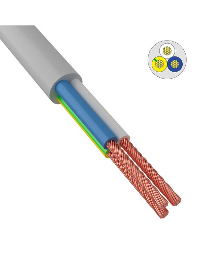 Провод соединительный ПВС 3x1,0 мм² 200 м белый ГОСТ 7399-97