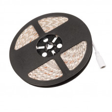 Лента светодиодная 12В, SMD5050, 14,4Вт/м, 60 LED/м, желтый, 10мм, 5м, IP65 LAMPER