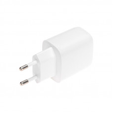 Сетевое зарядное устройство USB QC (20W) + Type C PD (20W), белое REXANT