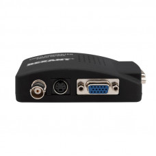 Конвертер BNC/RCA + S-video на VGA, пластик REXANT