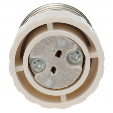 Переходник цокольный E27-GU5.3 белый REXANT