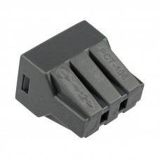 Экспресс-клемма с пастой СМК 773-306, 6-проводная до 2,5 мм², серая (50 шт/уп) REXANT