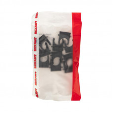 Крепеж-клипса для трубы ø16мм черная (10 шт/уп) REXANT