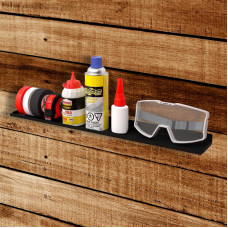 Полка для хранения 490x70мм, металлическая, настенная, черная REXANT