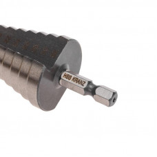 Набор ступенчатых сверл, 4-12,4-20,4-32мм, HSS-TiN, ТИТАН, 3 шт. KRANZ