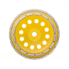 Чашка алмазная шлифовальная, двухрядная, 230х22,2мм KRANZ