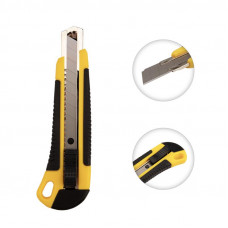 Нож с сегментированным лезвием 18мм, корпус ABS пластик обрезиненный REXANT