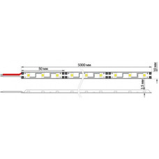 Лента светодиодная 12В, SMD5050, 14,4Вт/м, 60 LED/м, красный, 10мм, 5м, IP20 LAMPER