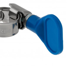 Хомут червячный 8-12/9-0,7мм, с ключом, нержавеющая сталь W2, (50 шт/уп) REXANT