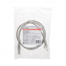 Патч-корд U/UTP, CAT 6, RJ45-RJ45, 26AWG, LSZH, серый, 1м REXANT
