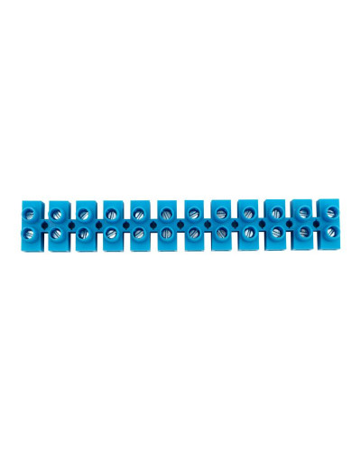 Клеммная винтовая колодка KВ-12 4-12, ток 16 A, полипропилен синий REXANT (10 шт./уп.)