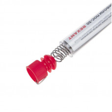 Припой без канифоли ПОС-30, 10г, Ø1мм, (олово 30%, свинец 70%), колба REXANT