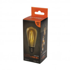 Лампа филаментная LOFT EDISON ST64 11,5Вт 1380Лм 2400K E27 золотистая колба REXANT