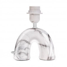 Светильник декоративный настольный Форте, основание дуга под белый мрамор, черный абажур, цоколь Е27, 60Вт REXANT