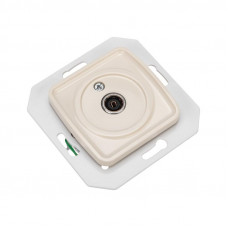 DEA Розетка TV Проходная с/у мех. Беж KRANZ