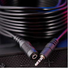 Шнур Стерео 3,5мм гнездо - Стерео 3,5мм штекер, 7м REXANT