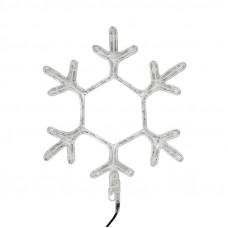 Фигура Снежинка цвет ТЕПЛЫЙ БЕЛЫЙ, размер 45x38 см NEON-NIGHT