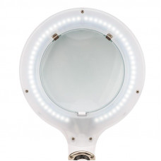 Лупа настольная 3D с подсветкой 60 SMD LED, сенсорная регулировка яркости, VISAGISTE, ø127мм, белая REXANT